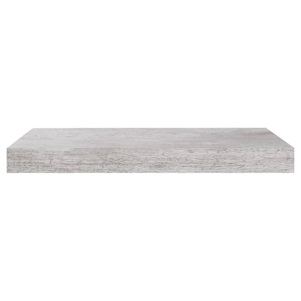 Wandschappen Zwevend 4 St 50X23X3,8 Cm Mdf Betongrijs 50 x 23 x 3.8 cm