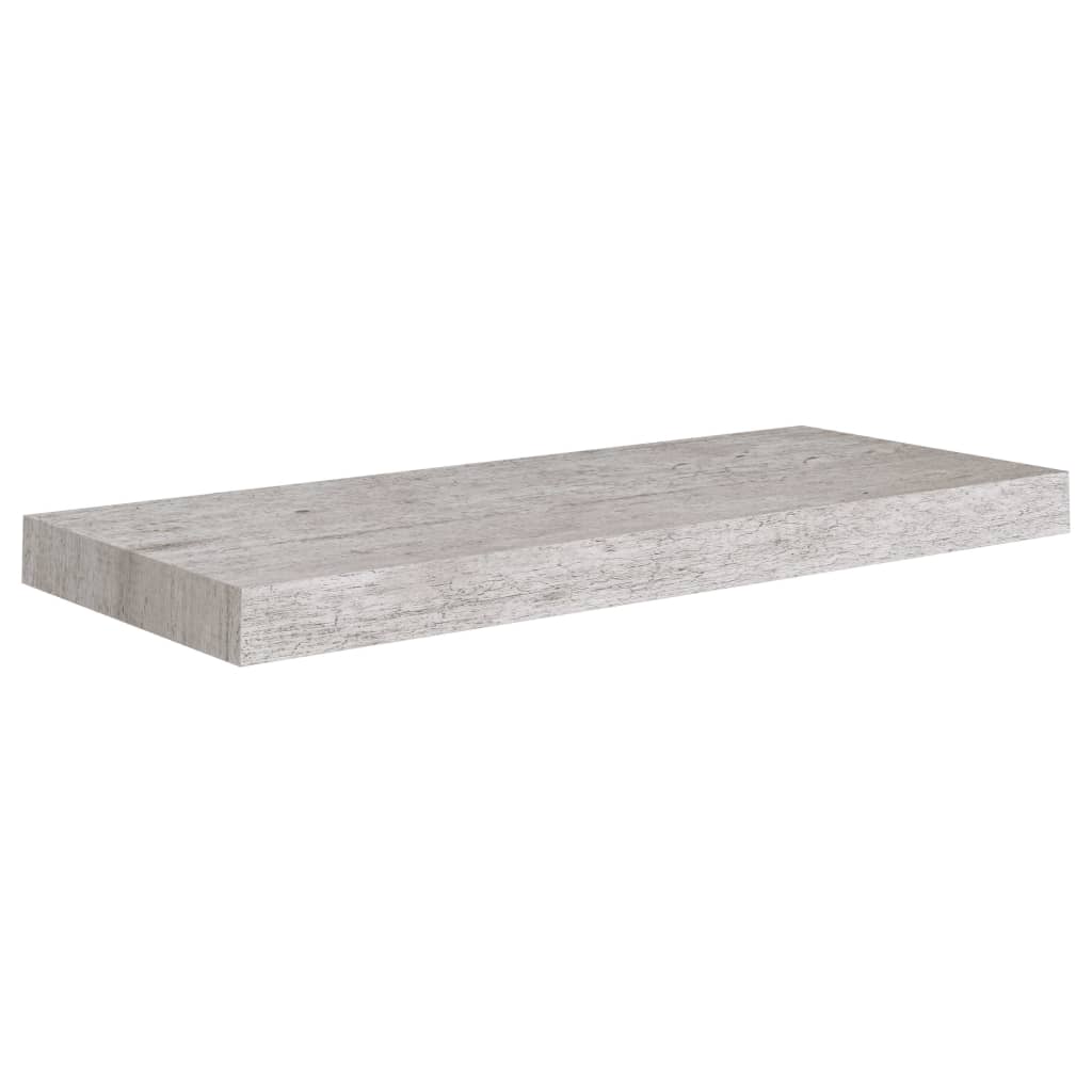 Wandschappen Zwevend 4 St 60X23,5X3,8 Cm Mdf Betongrijs 60 x 23.5 x 3.8 cm