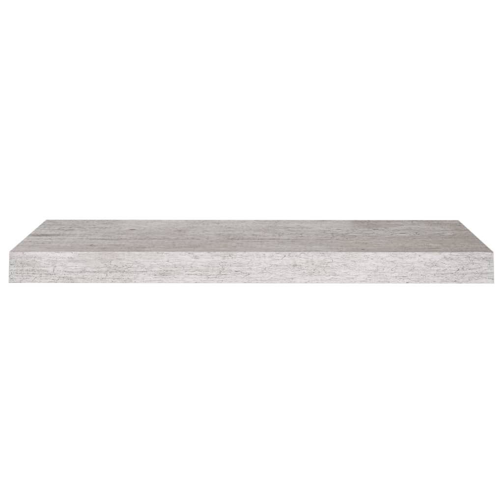 Wandschappen Zwevend 4 St 60X23,5X3,8 Cm Mdf Betongrijs 60 x 23.5 x 3.8 cm