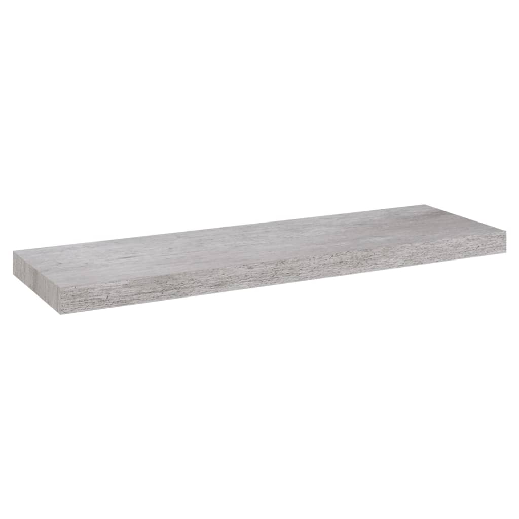 Wandschappen Zwevend 4 St 80X23,5X3,8 Cm Mdf Betongrijs 80 x 23.5 x 3.8 cm