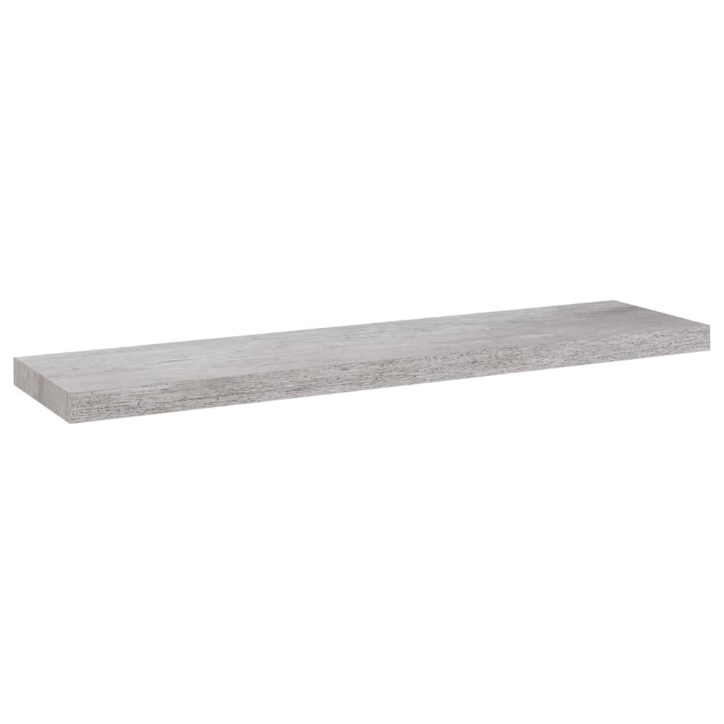 Wandschappen Zwevend 4 St 90X23,5X3,8 Cm Mdf Betongrijs 90 x 23.5 x 3.8 cm