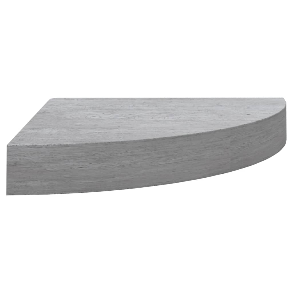 Hoekwandschappen 4 St 35X35X3,8 Cm Mdf Betongrijs 35 x 35 x 3.8 cm