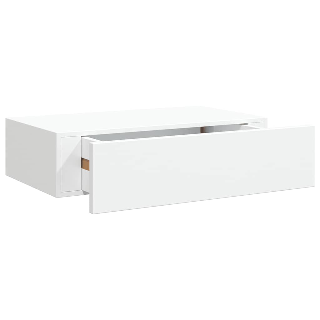 Wandschap met lade 40x23,5x10 cm MDF wit