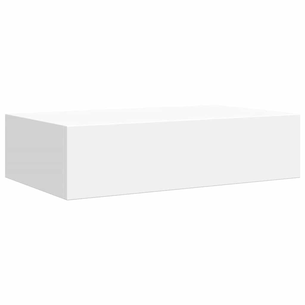 Wandschap met lade 40x23,5x10 cm MDF wit