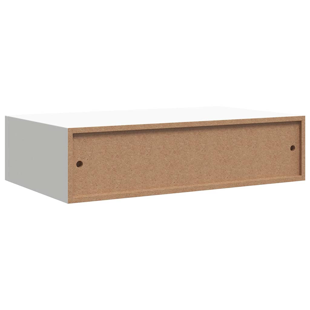 Wandschap met lade 40x23,5x10 cm MDF wit