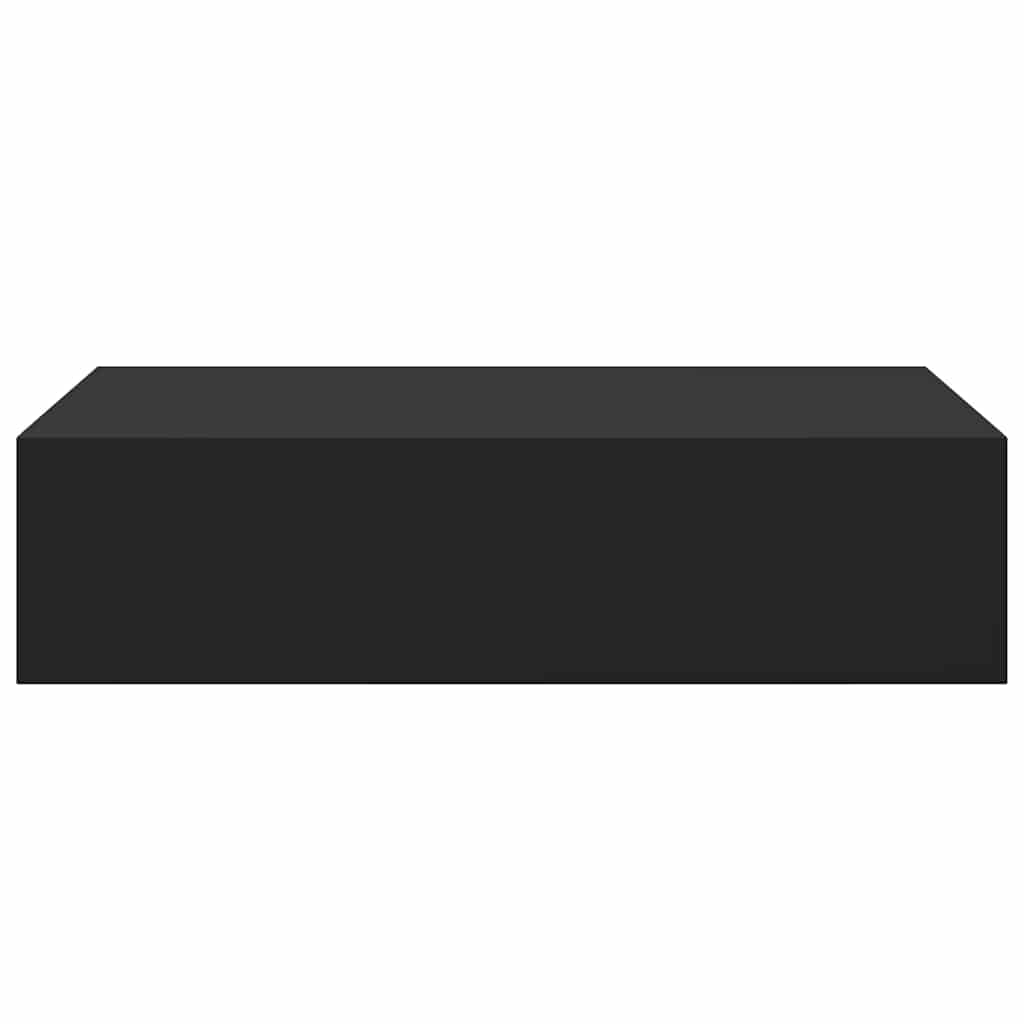 Wandschap met lade 40x23,5x10 cm MDF zwart