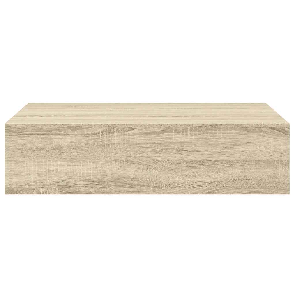 Wandschap met lade 40x23,5x10 cm MDF eikenkleurig