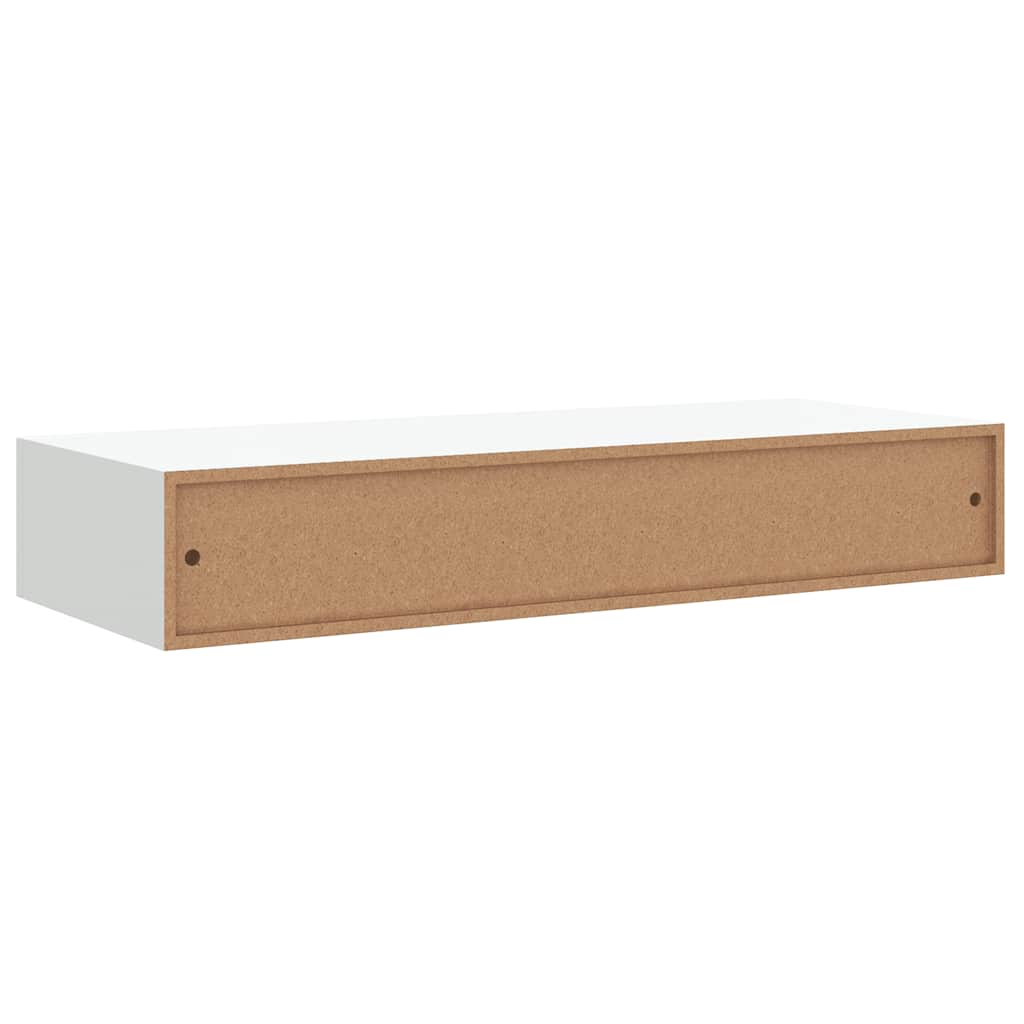 Wandschap met lade 60x23,5x10 cm MDF wit