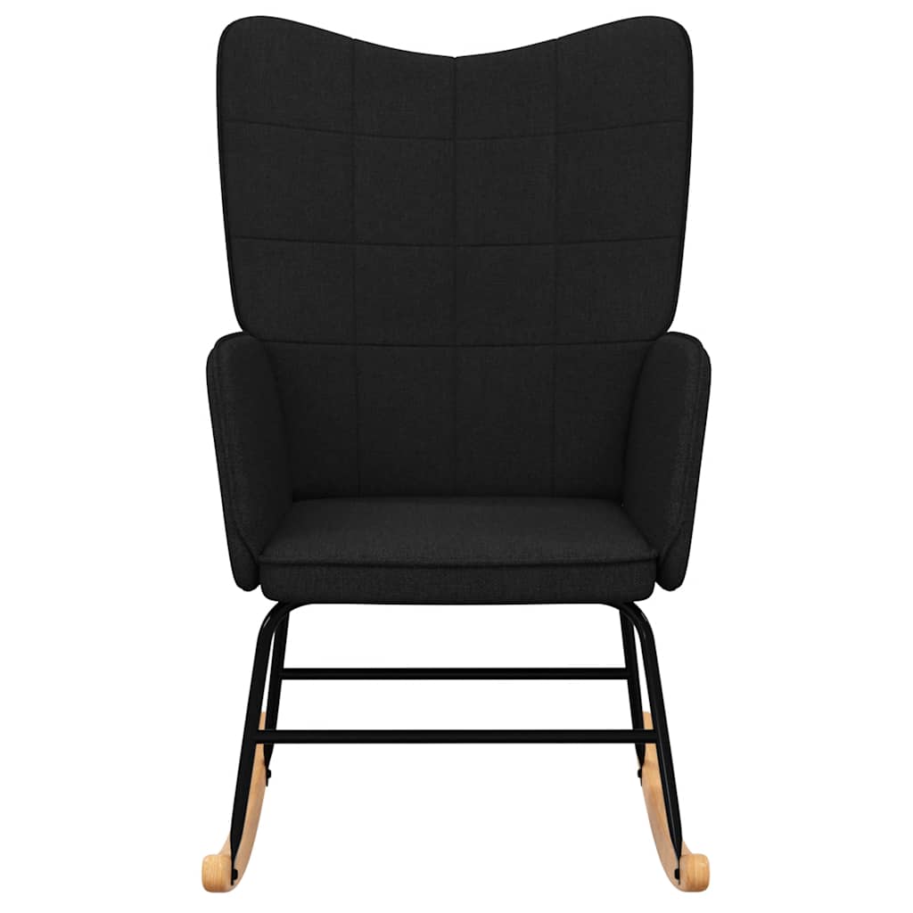 Schommelstoel Stof 1 Zwart