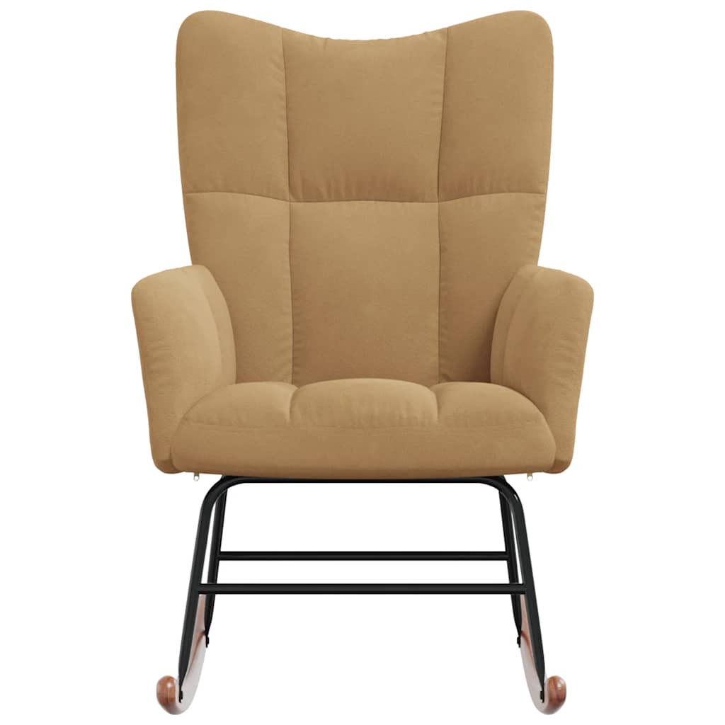 Schommelstoel Fluweel 1 Bruin