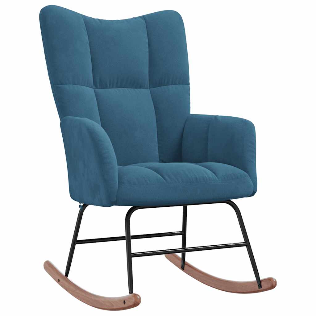 Schommelstoel Fluweel 1 Blauw