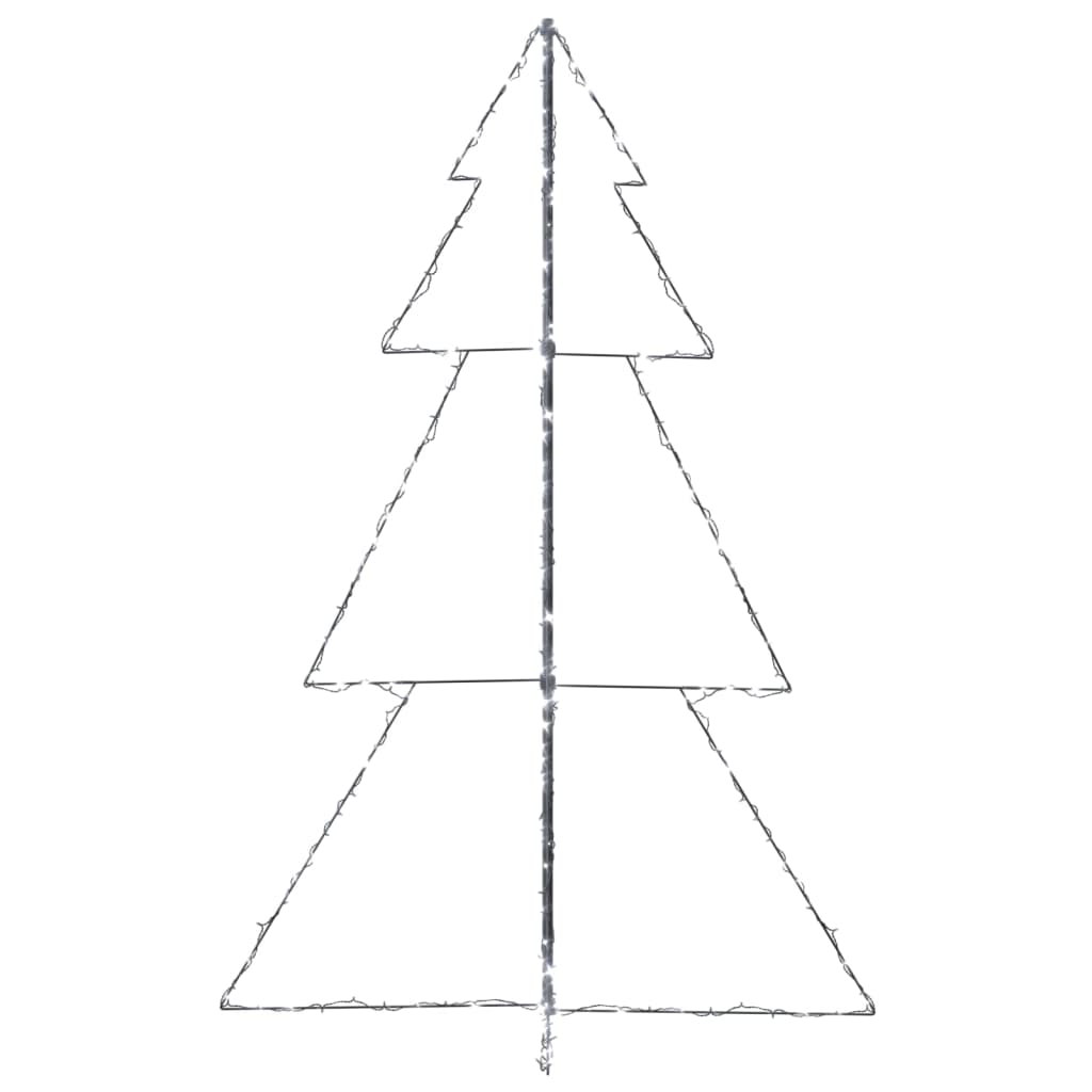 Kegelkerstboom 240 LED's binnen en buiten 118x150 cm