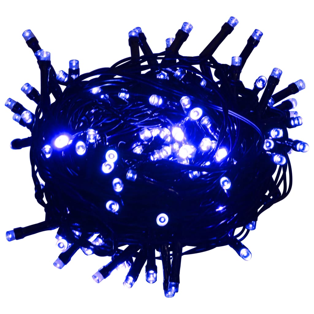 Lichtsnoer met 400 LED's met 8 lichteffecten 40 m blauw