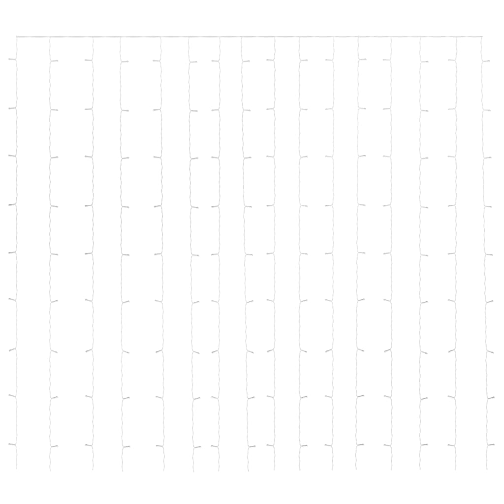 Lichtsnoergordijn met 300 LED's en 8 functies 3x3 m blauw