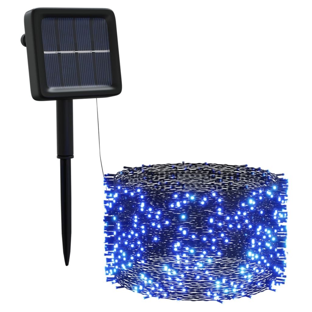 Lichtslinger Met 200 Led's Solar Binnen/Buiten 5 Blauw