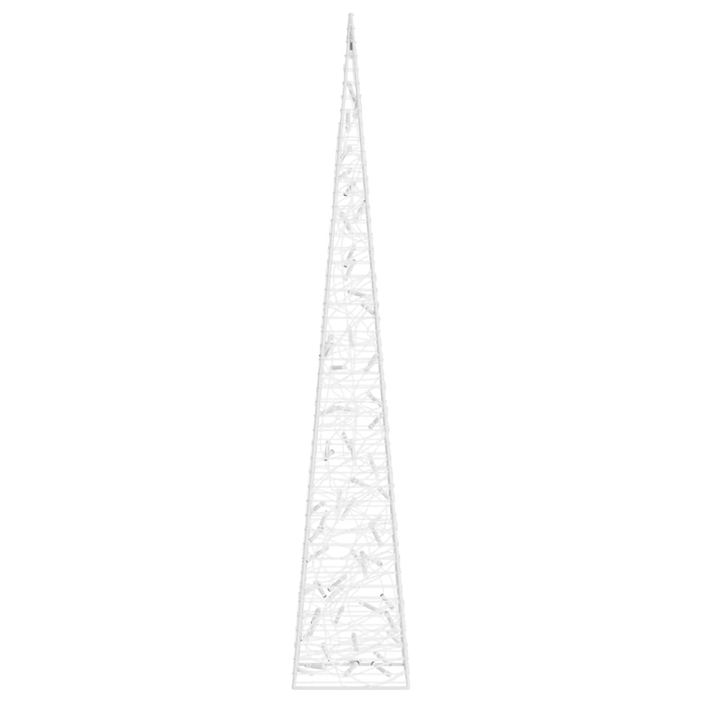 Lichtkegel decoratief LED 120 cm acryl blauw