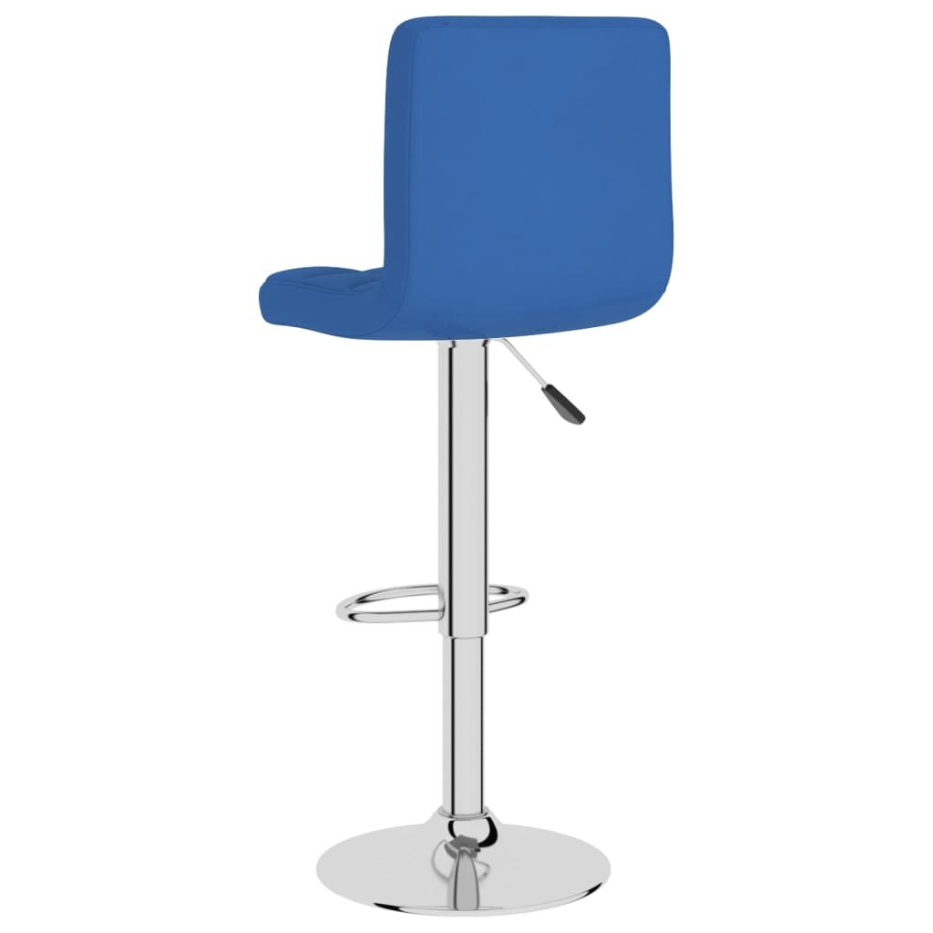 Barkrukken 2 st stof blauw