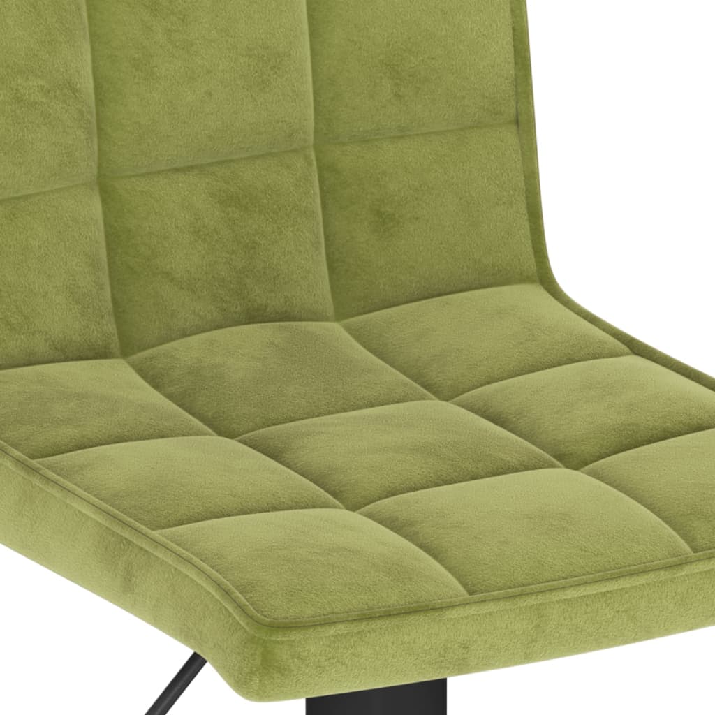 Barkrukken 2 st fluweel lichtgroen