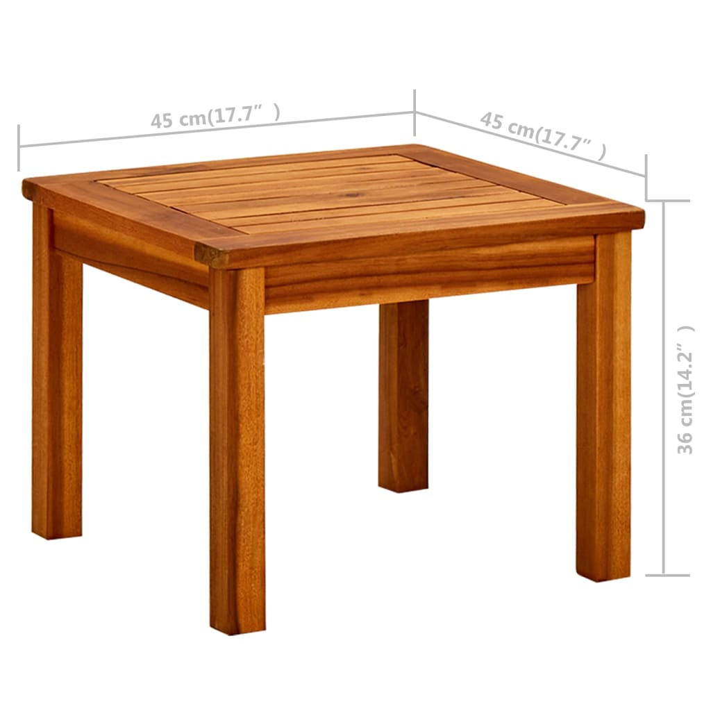 Tuintafel Massief Acaciahout 45 x 45 x 36 cm