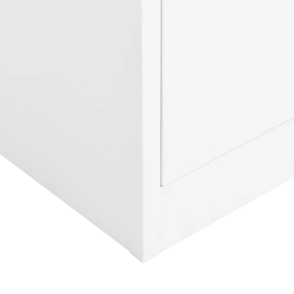 Lockerkast 90X40X180 Cm Staal Wit