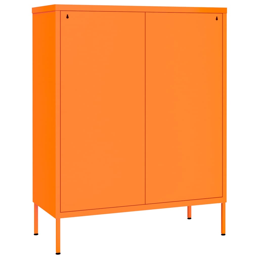 Ladekast 80x35x101,5 cm staal oranje