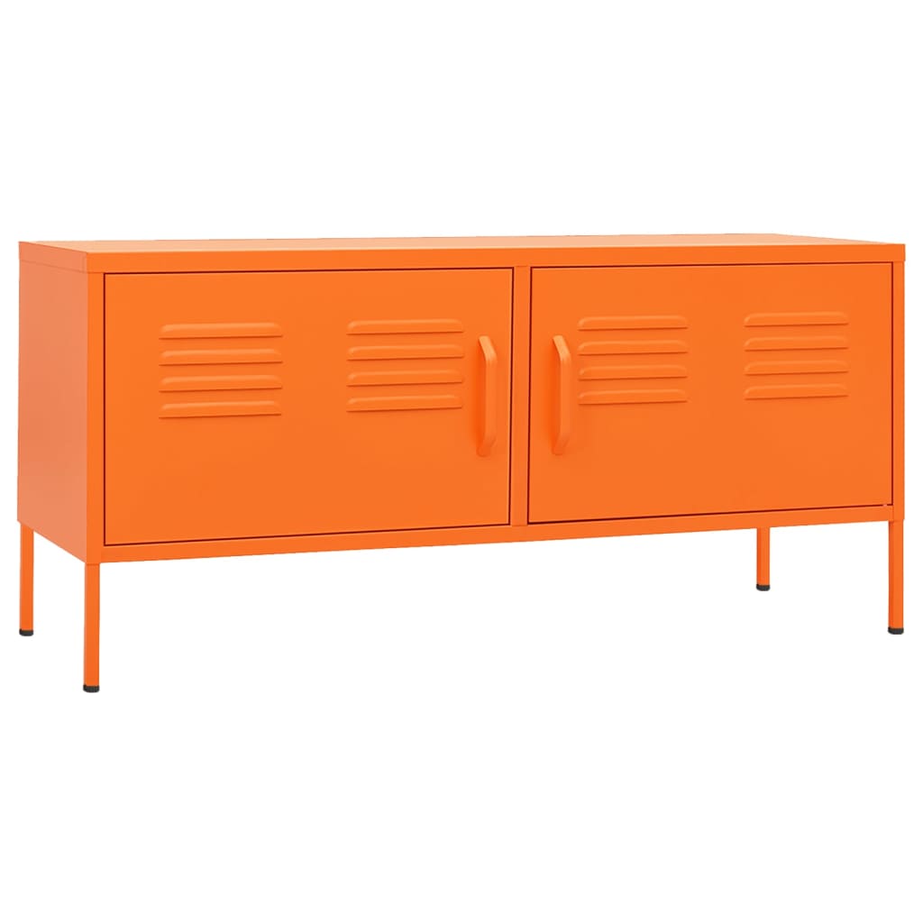 Tv-Meubel 05X35X50 Cm Staal Oranje orange