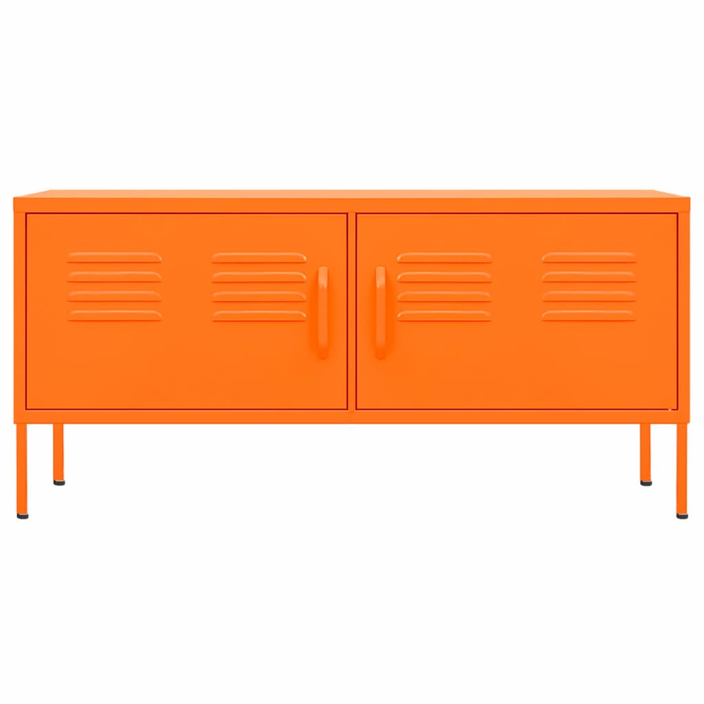 Tv-Meubel 05X35X50 Cm Staal Oranje orange