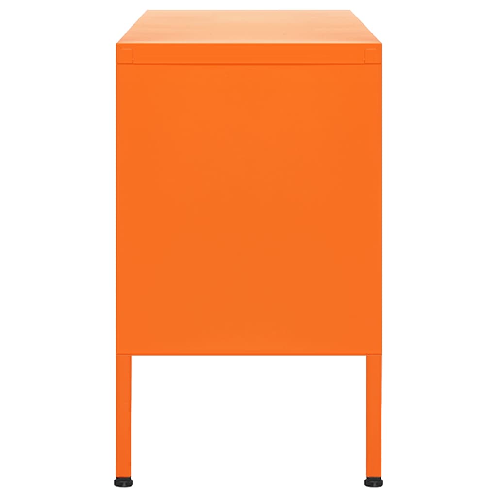 Tv-Meubel 05X35X50 Cm Staal Oranje orange