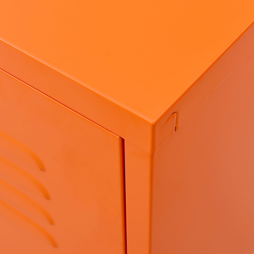 Tv-Meubel 05X35X50 Cm Staal Oranje orange