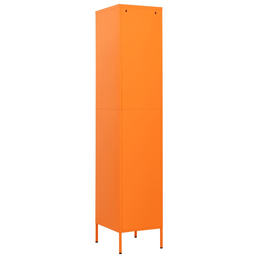 Lockerkast 35x46x180 cm staal oranje