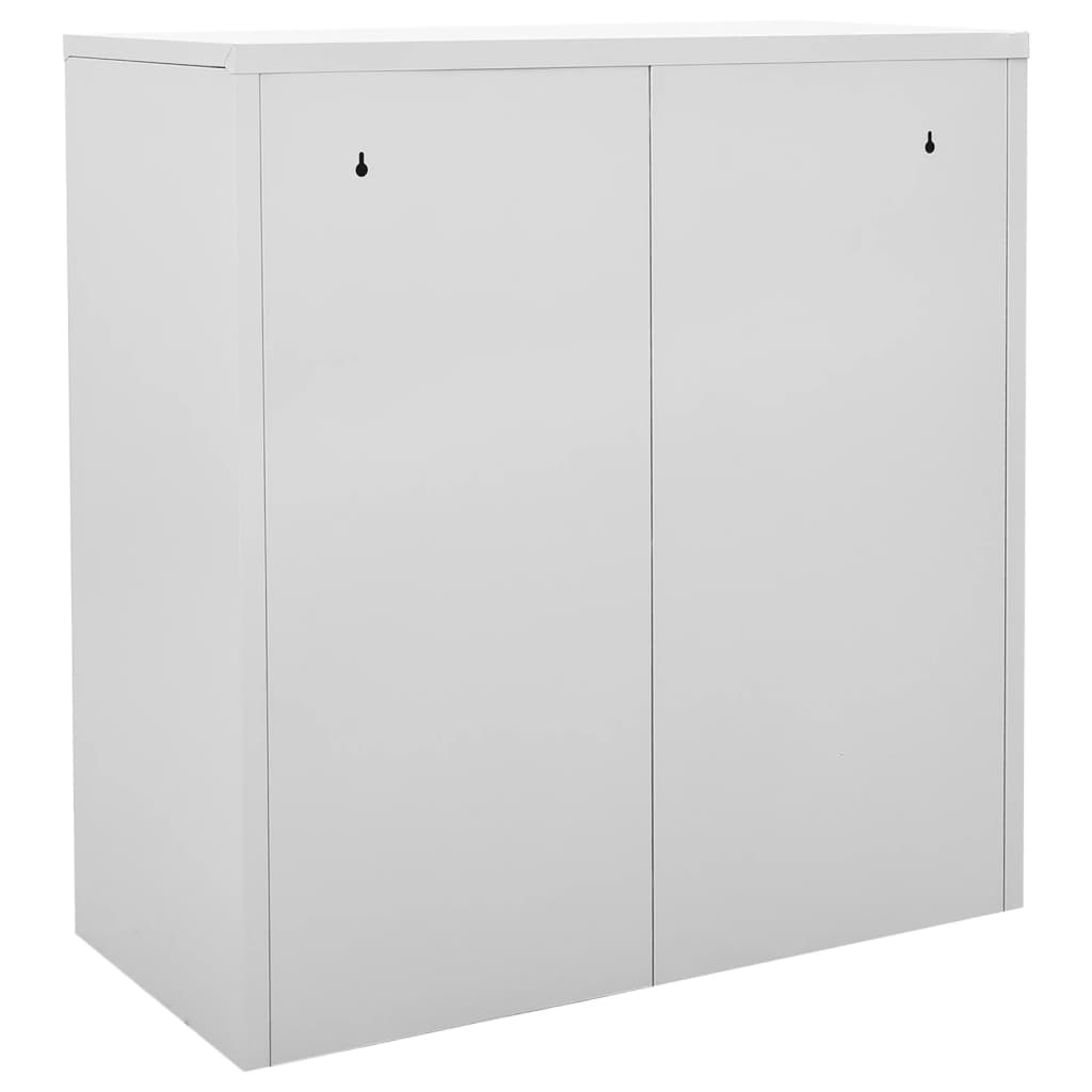 Lockerkast 90X45X92,5 Cm Staal Lichtgrijs En Rood 1 Met 9 lockers