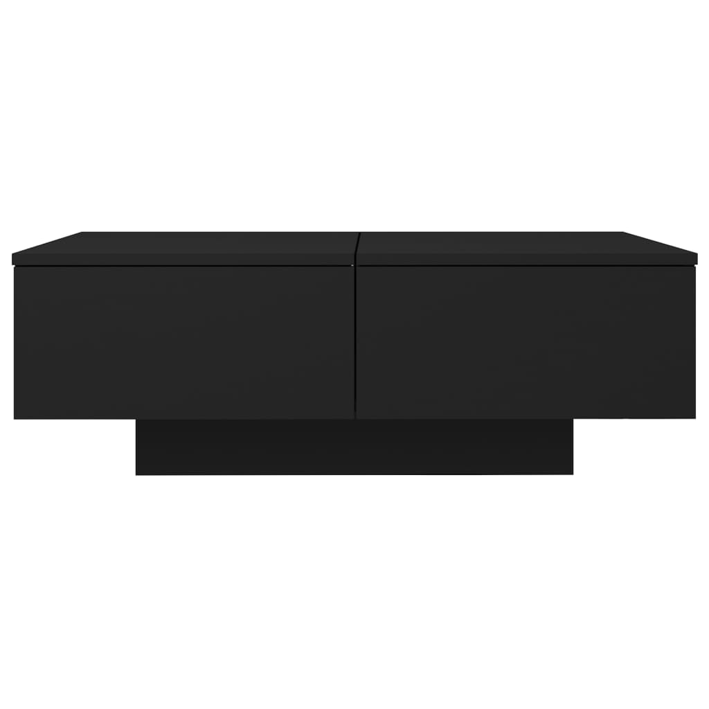 Salontafel 90x60x31 cm bewerkt hout zwart