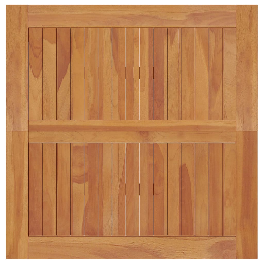 Tuintafel 85x85x75 cm massief teakhout