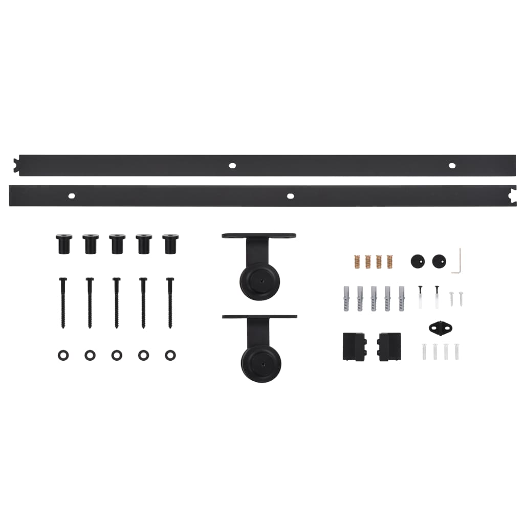 Schuifdeur Met Beslag 102X205 Cm Aluminium En Esg-Glas 102 x 205 cm (200 cm schuifrail) 3x2 raster