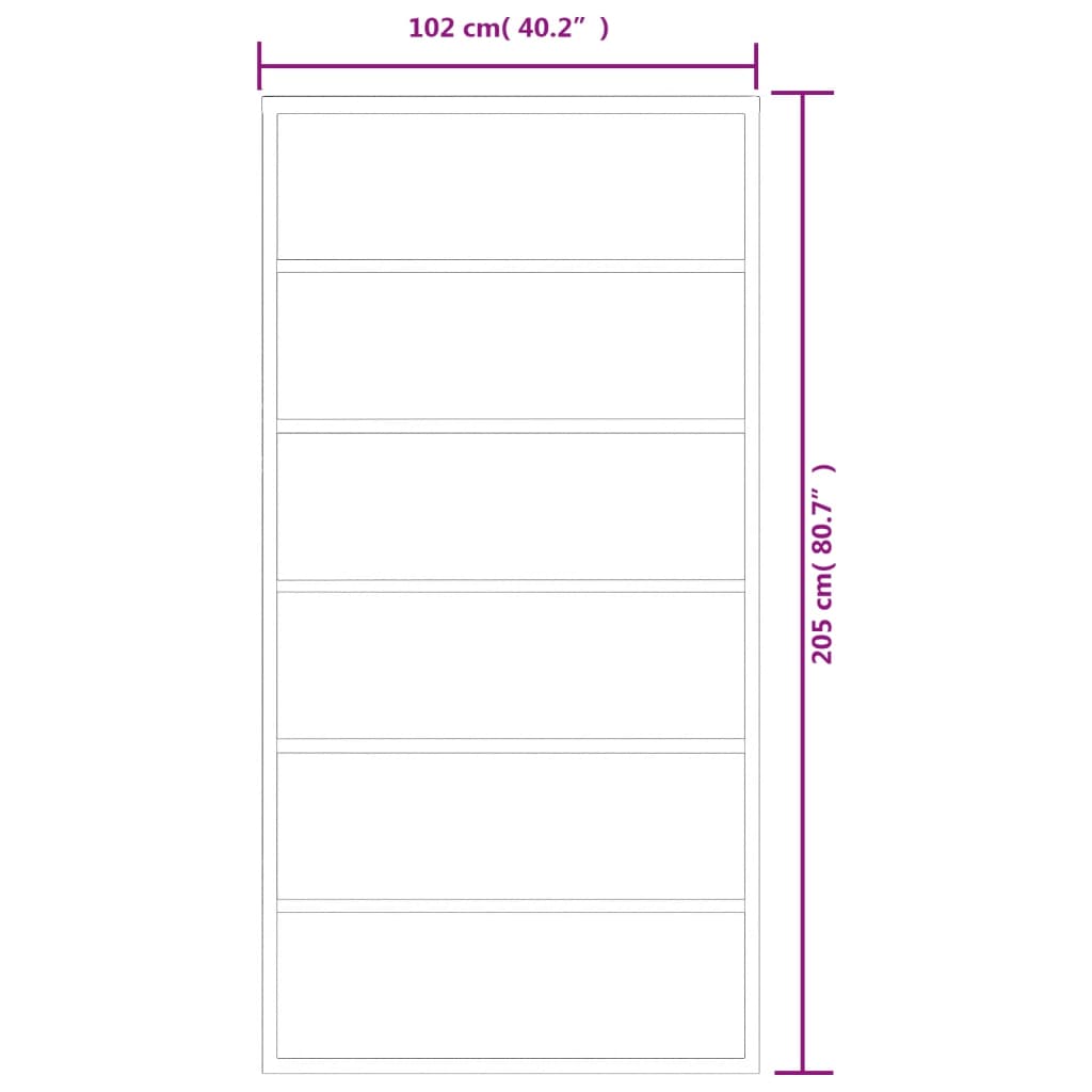 Schuifdeur met beslag 102x205 cm aluminium en ESG-glas