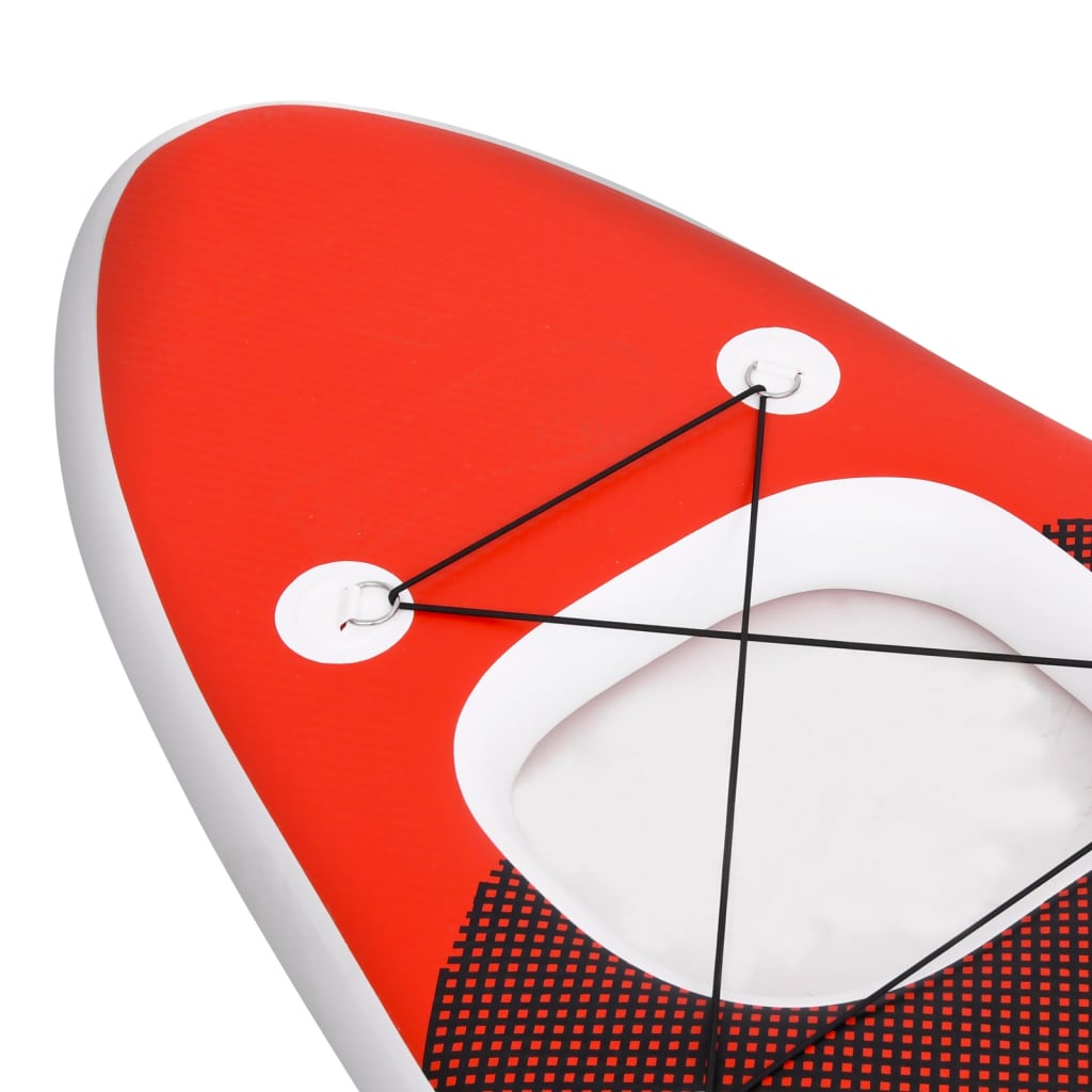 Stand Up Paddleboardset opblaasbaar 300x76x10 cm rood