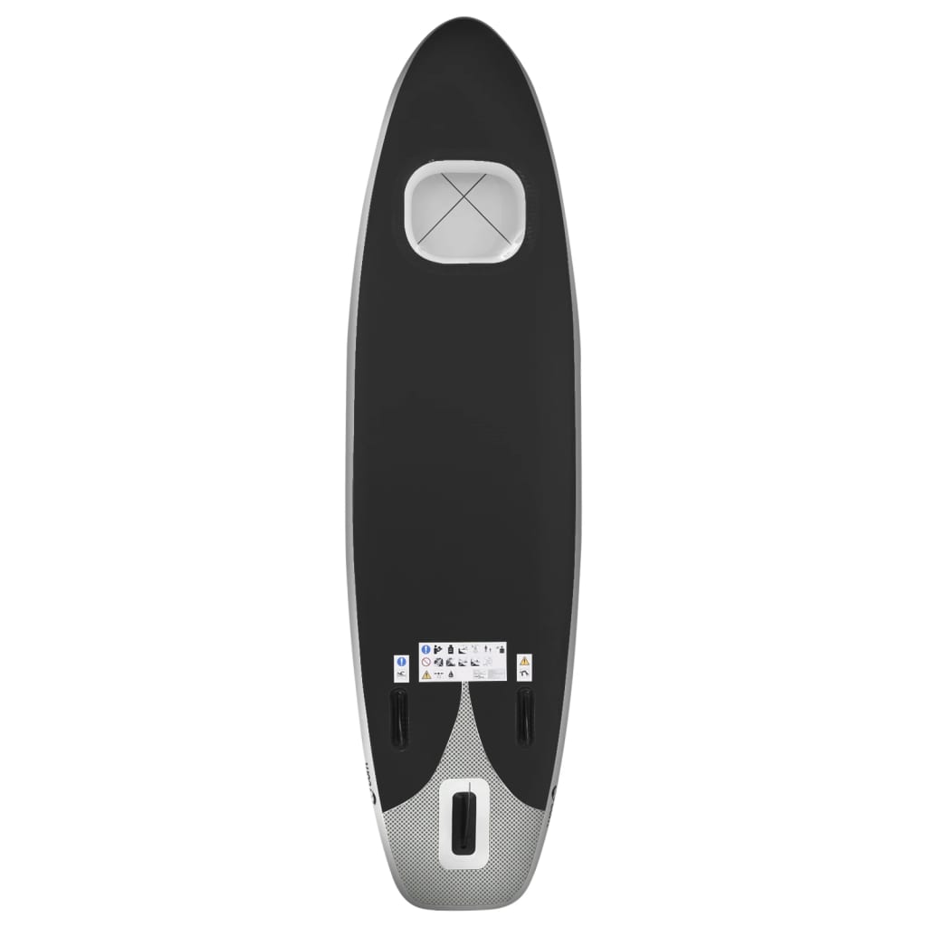 Stand Up Paddleboardset opblaasbaar 330x76x10 cm zwart