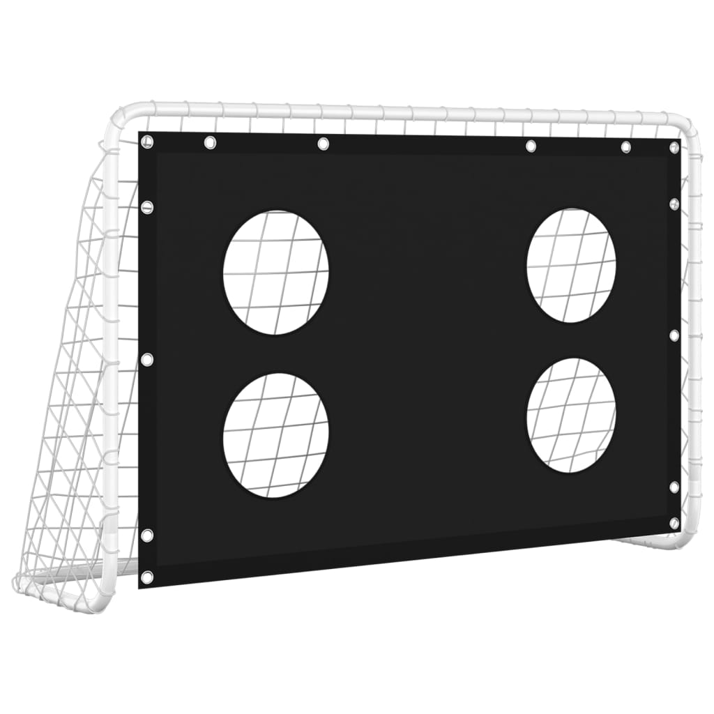 Voetbaldoeltrainingsdoel 184x61x122 cm staal