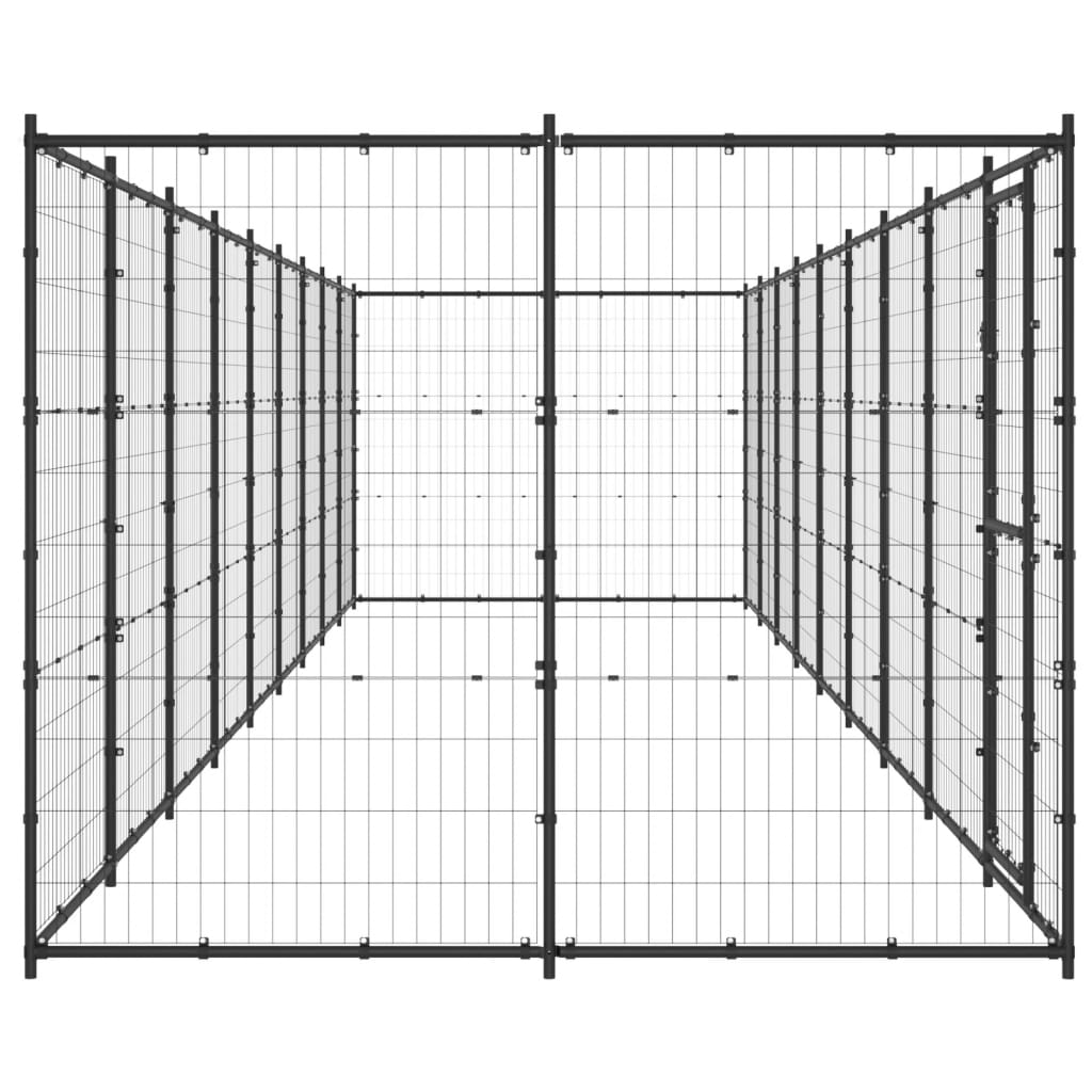 Hondenkennel 21,78 m² staal