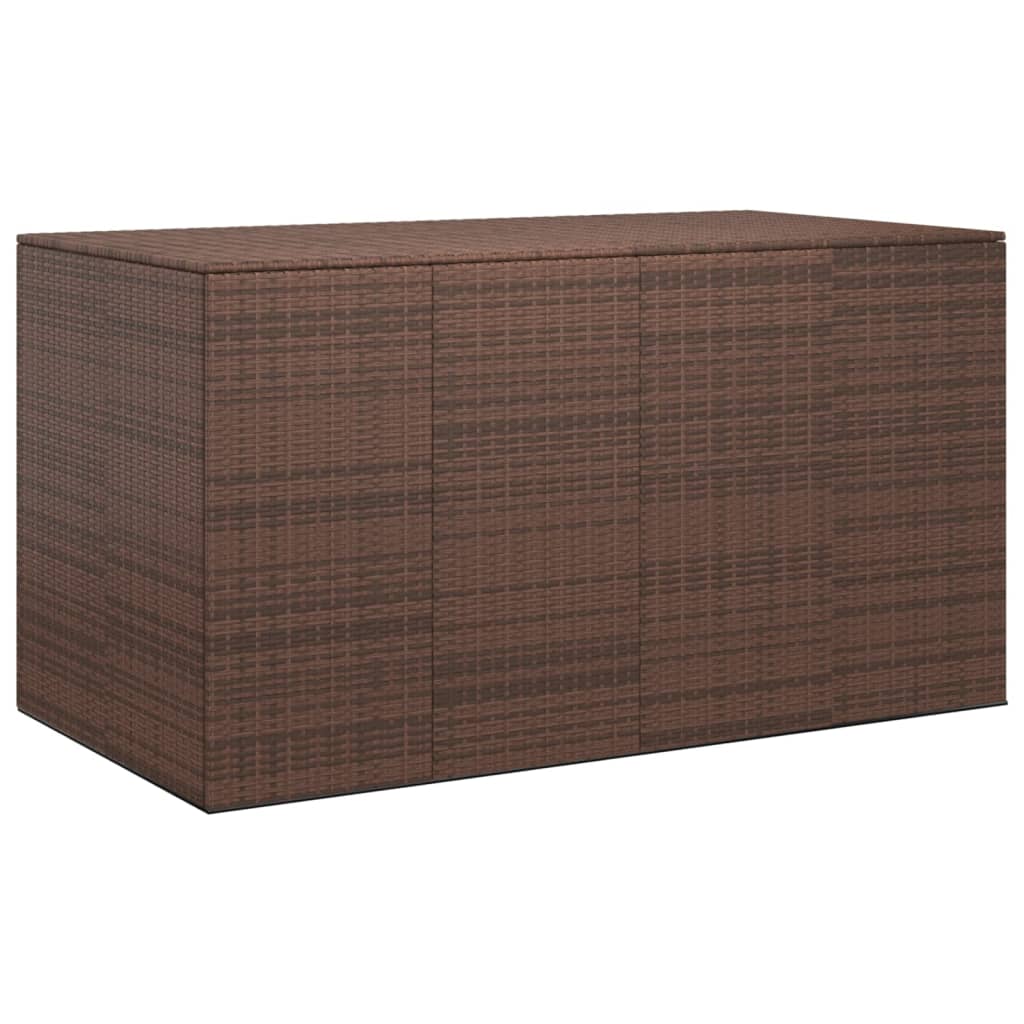 Tuinbox 194X100X103 Cm Polyetheen Rattan Bruin 194 x 100 x 103 cm