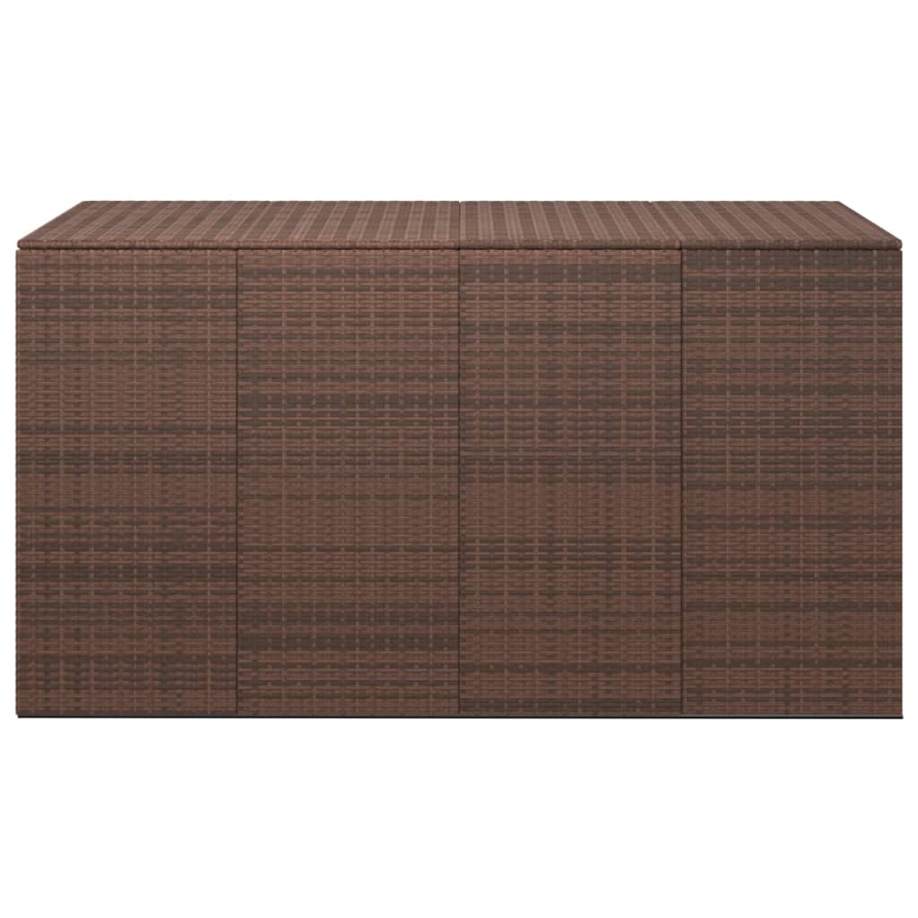 Tuinbox 194X100X103 Cm Polyetheen Rattan Bruin 194 x 100 x 103 cm