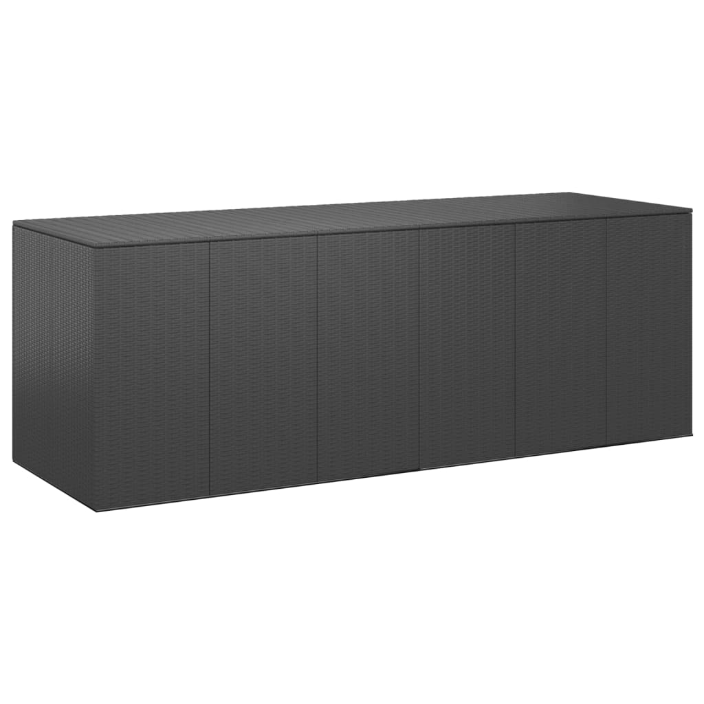 Tuinbox 291X100,5X104 Cm Polyetheen Rattan Zwart 291 x 100.5 x 104 cm