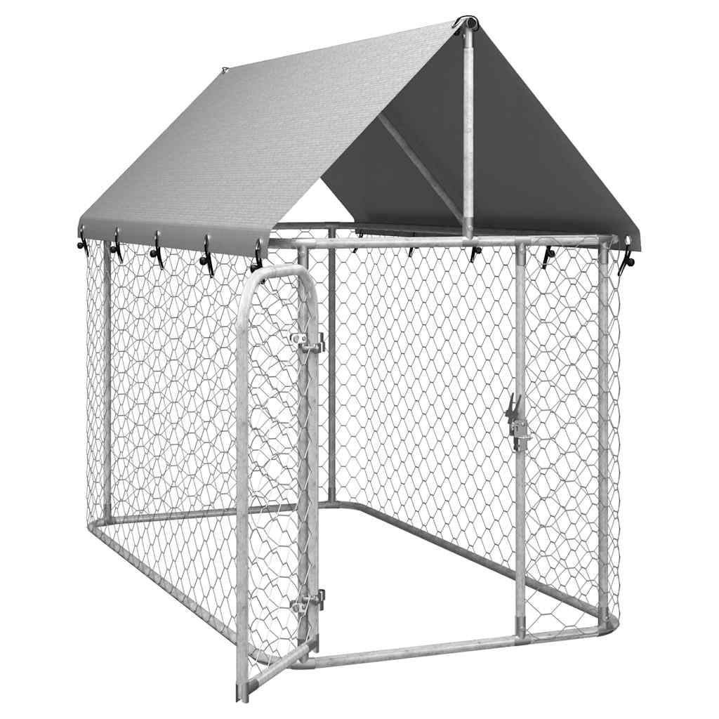 Hondenkennel voor buiten met dak 200x100x150 cm