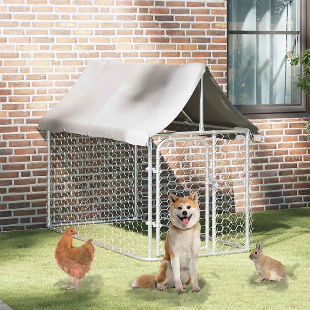 Hondenkennel voor buiten met dak 200x100x150 cm