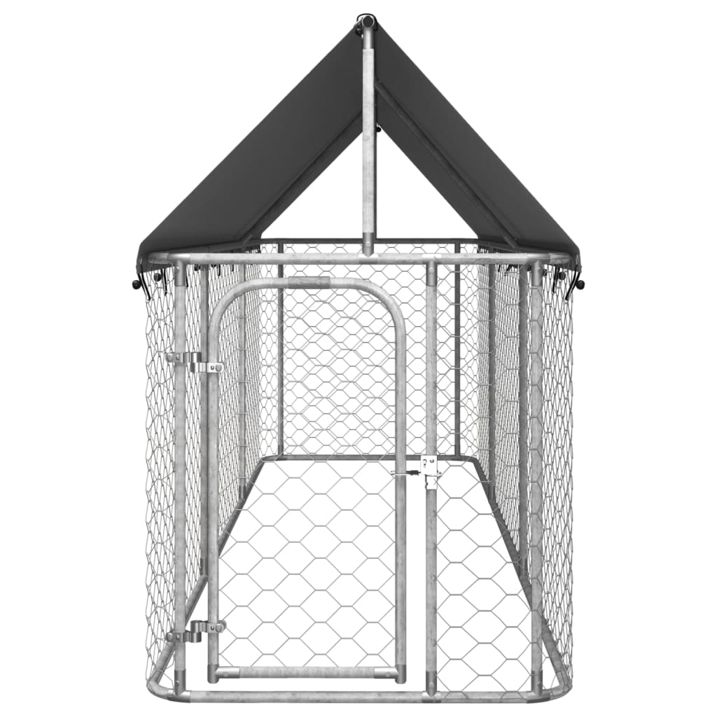 Hondenkennel Voor Buiten Met Dak 400 x 100 x 150 cm