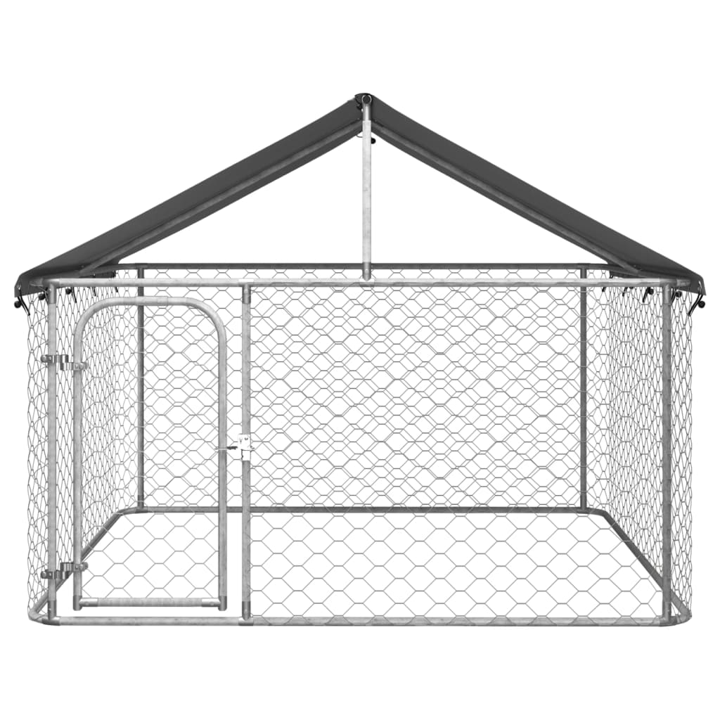 Hondenkennel voor buiten met dak 200x200x150 cm