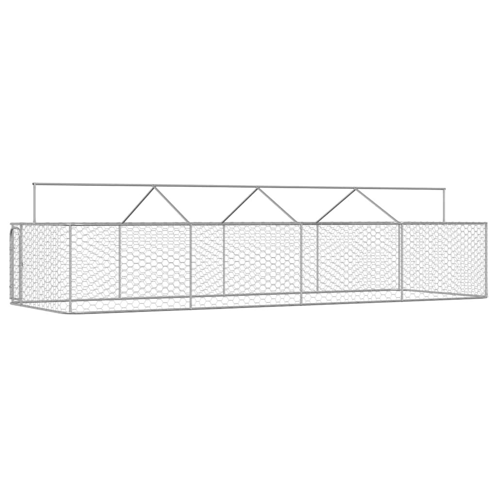 Hondenkennel voor buiten met dak 600x200x150 cm