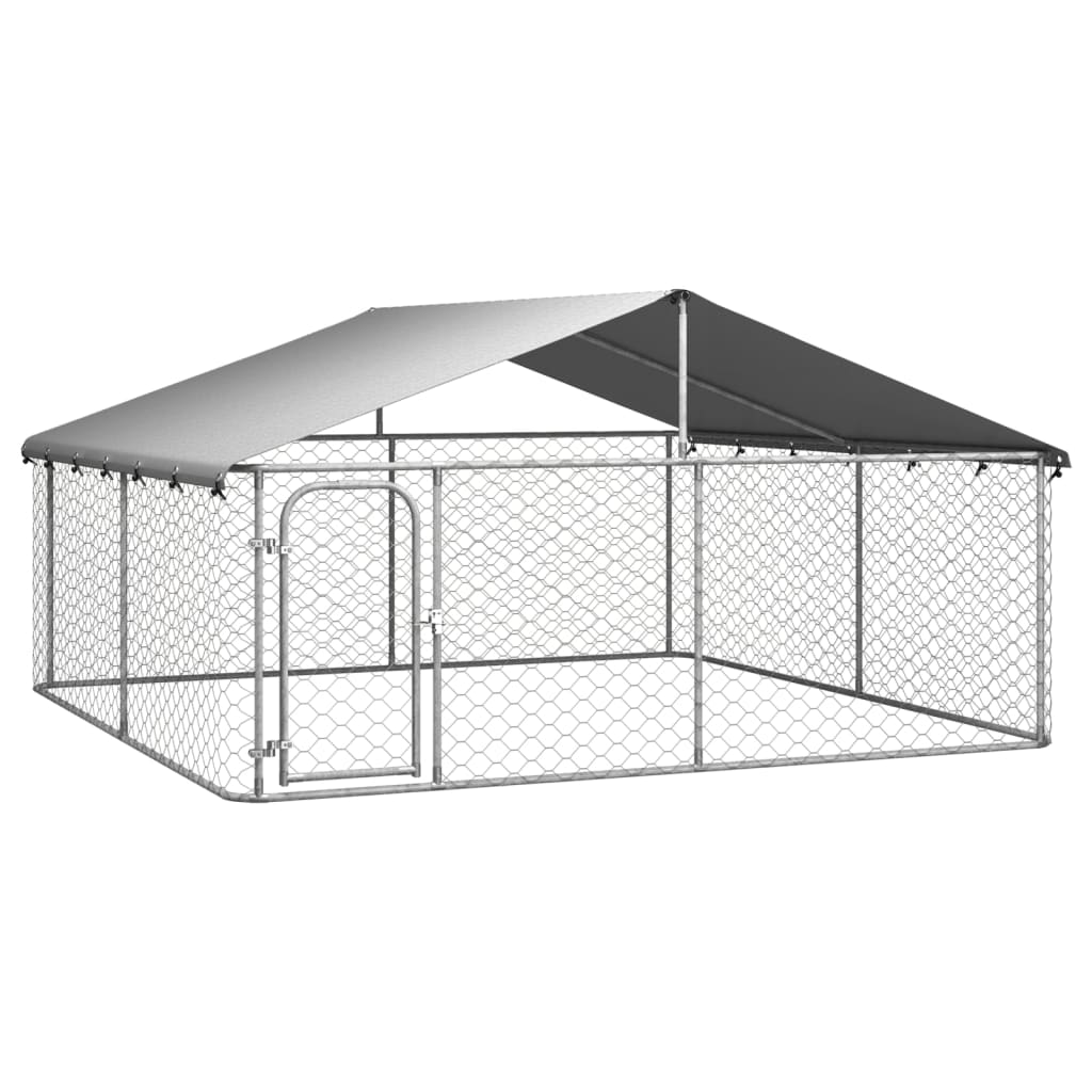 Hondenkennel met dak 300x300x150 cm