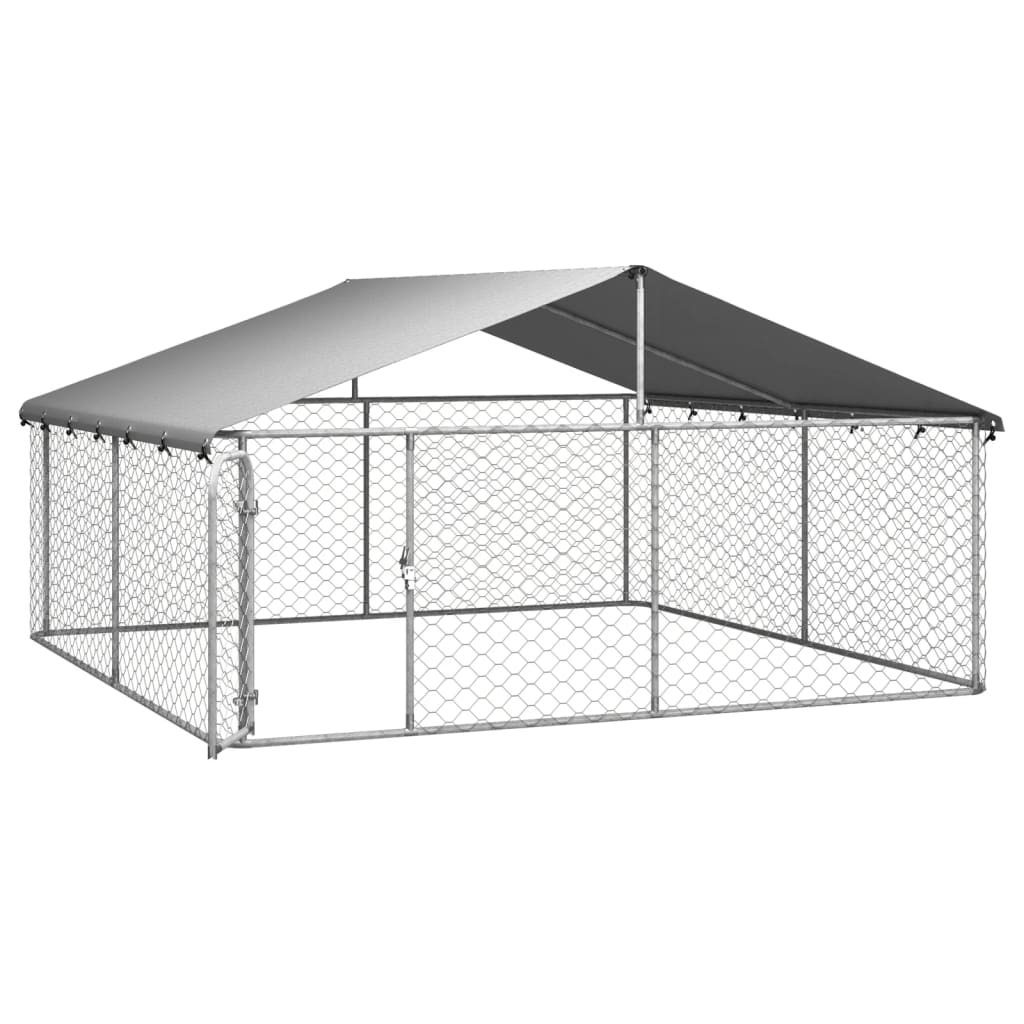 Hondenkennel met dak 300x300x150 cm