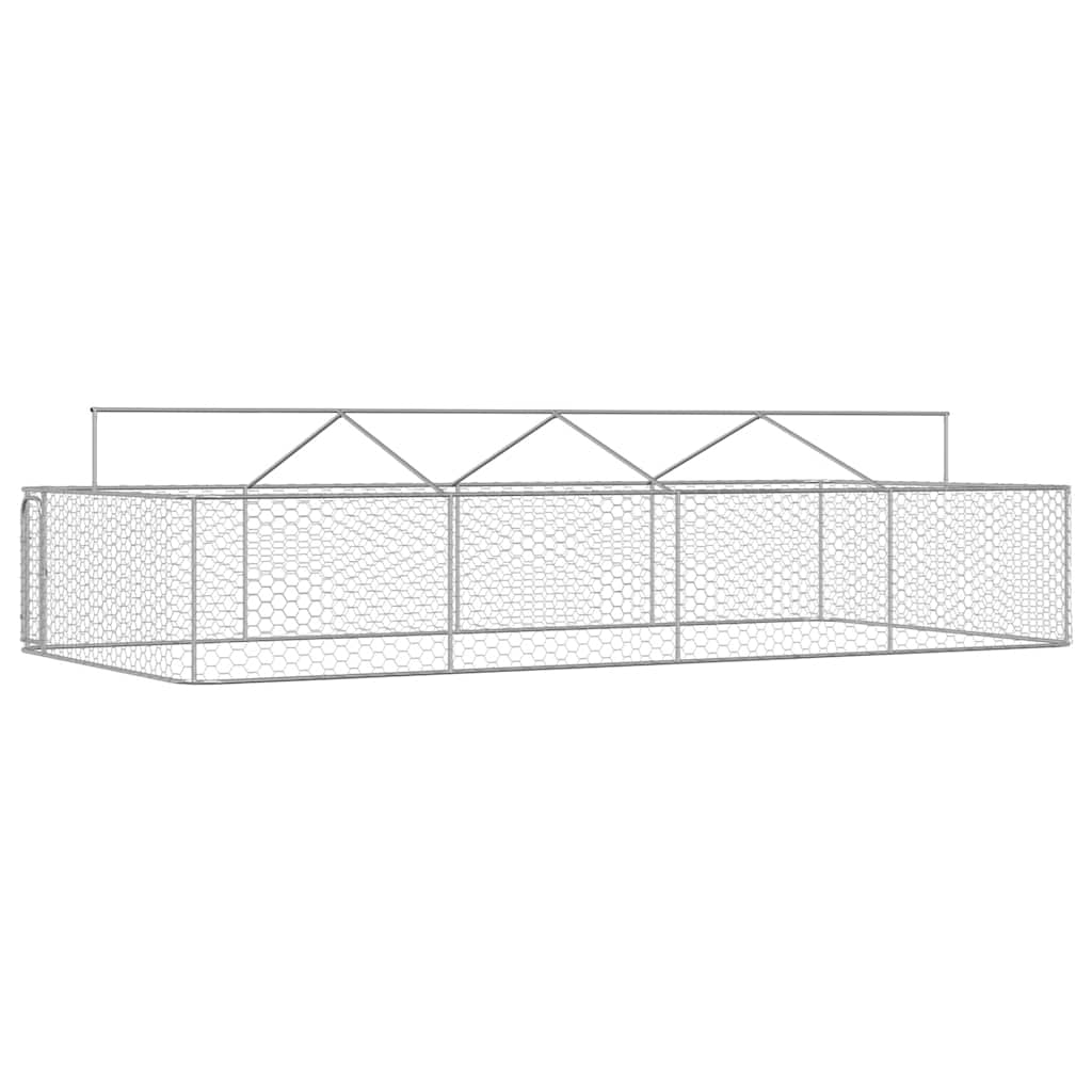 Hondenkennel voor buiten met dak 600x300x150 cm